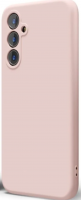 Накладка Silicone Cover (без логотипа, с защитой камеры) для Samsung Galaxy S23 молочная